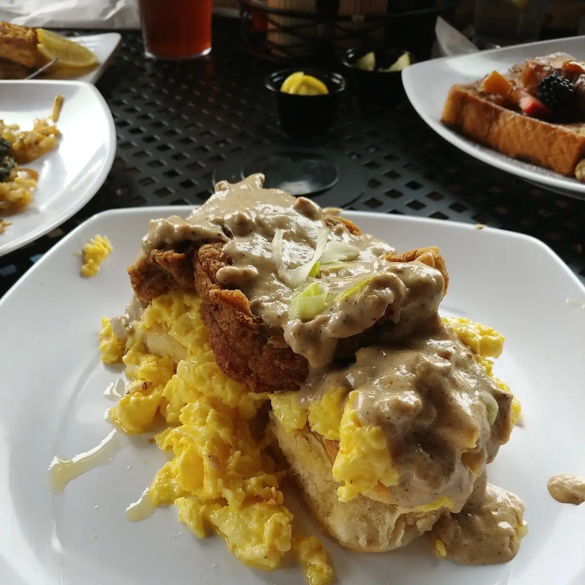 Jumbo Smothered Chicken & Biscuit