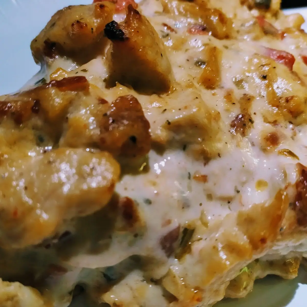 Chicken Alfredo Slice