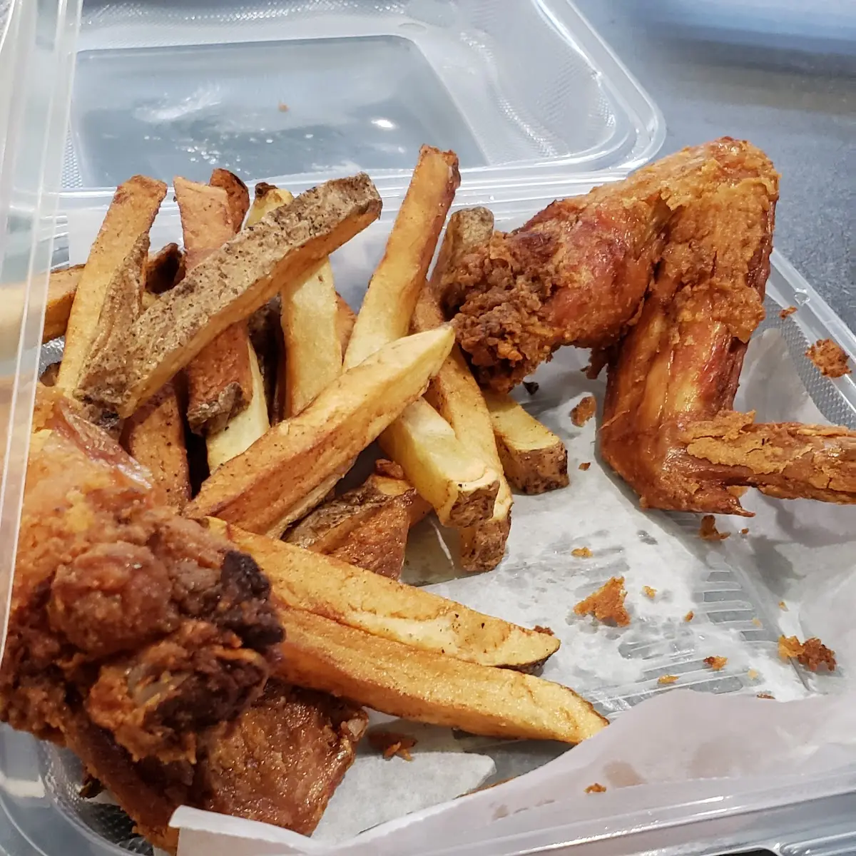 Chicken Wings and Fries