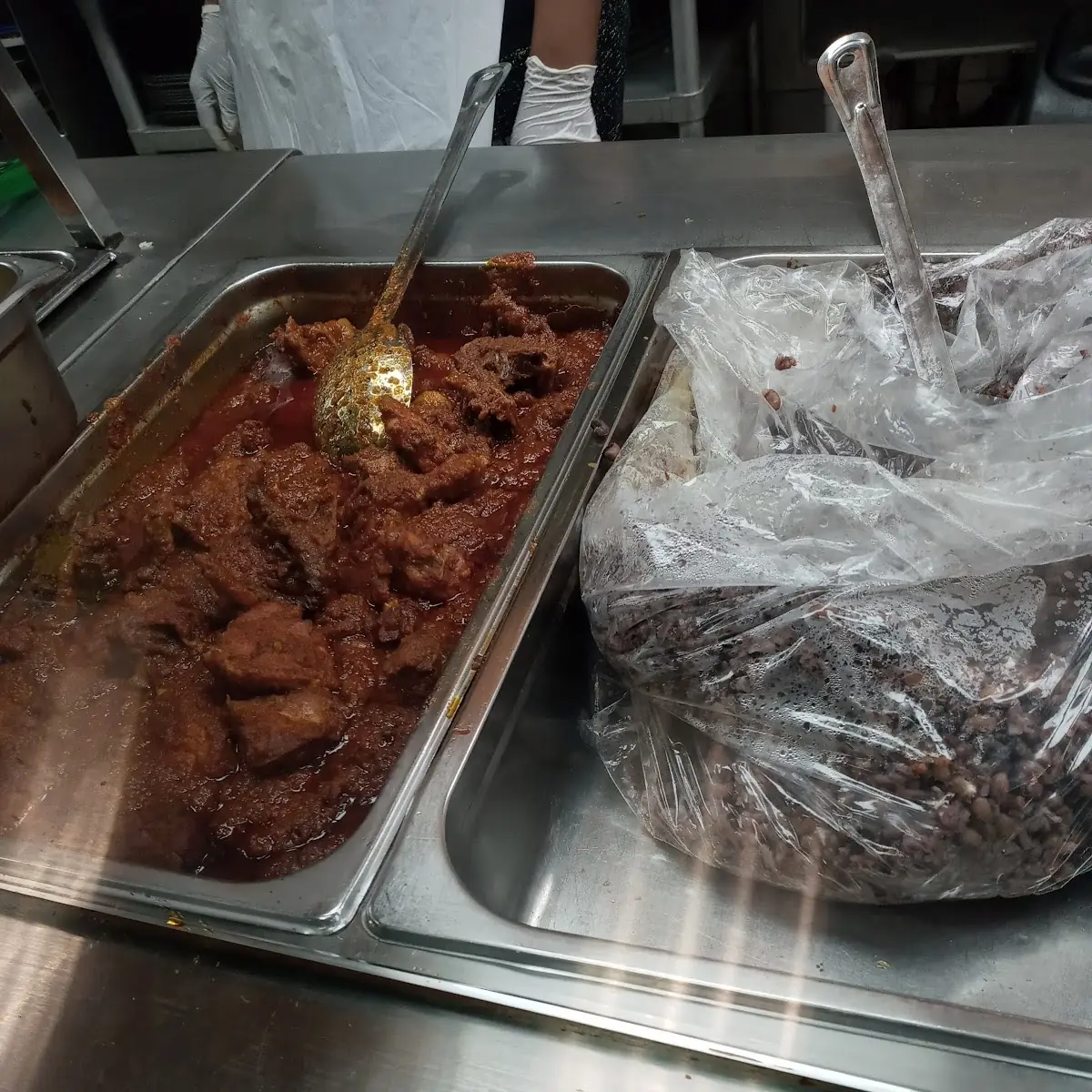 Waakye and Stew Beef