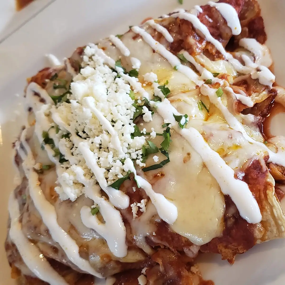 Chilaquiles Rojos De Pollo