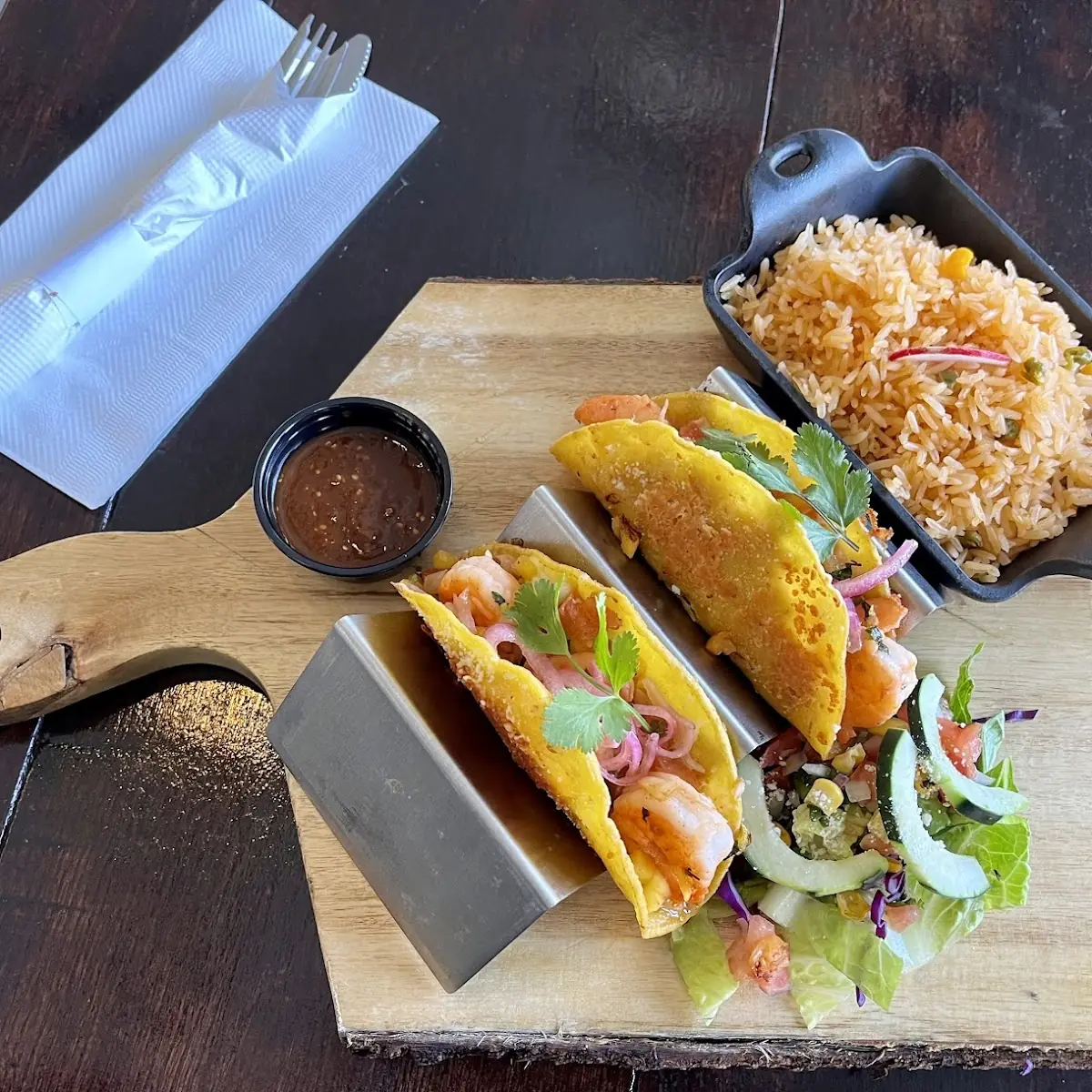 Shrimp Tacos with Mango Salsa