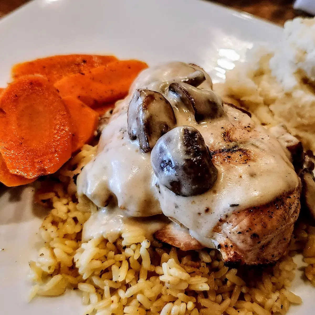 Breast of Chicken and Mushroom, Renegadz Restaurant and Bar Lounge