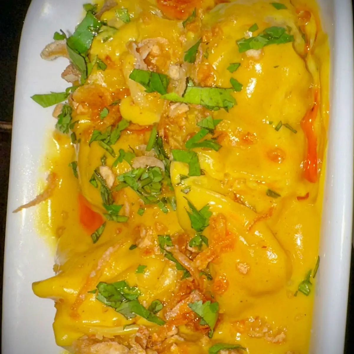Yellow Curry Chicken Dumplings