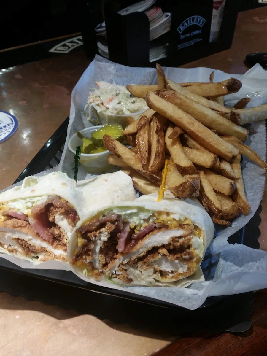 Crispy Chicken Wrap with Fries