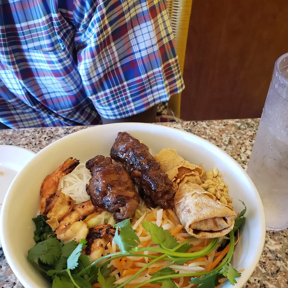 Grilled Pork and Egg Rolls