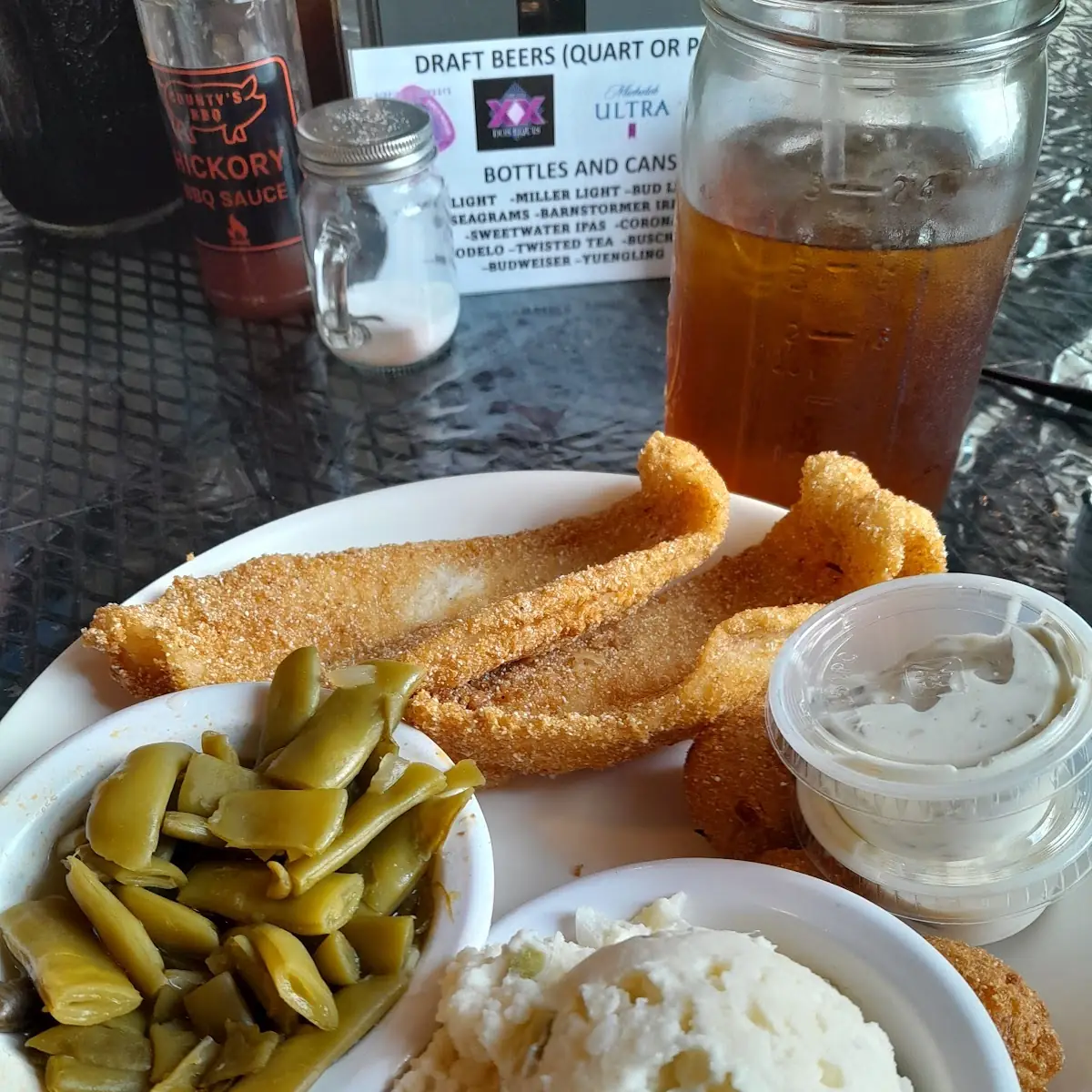 Catfish Potato Salad Green Beans
