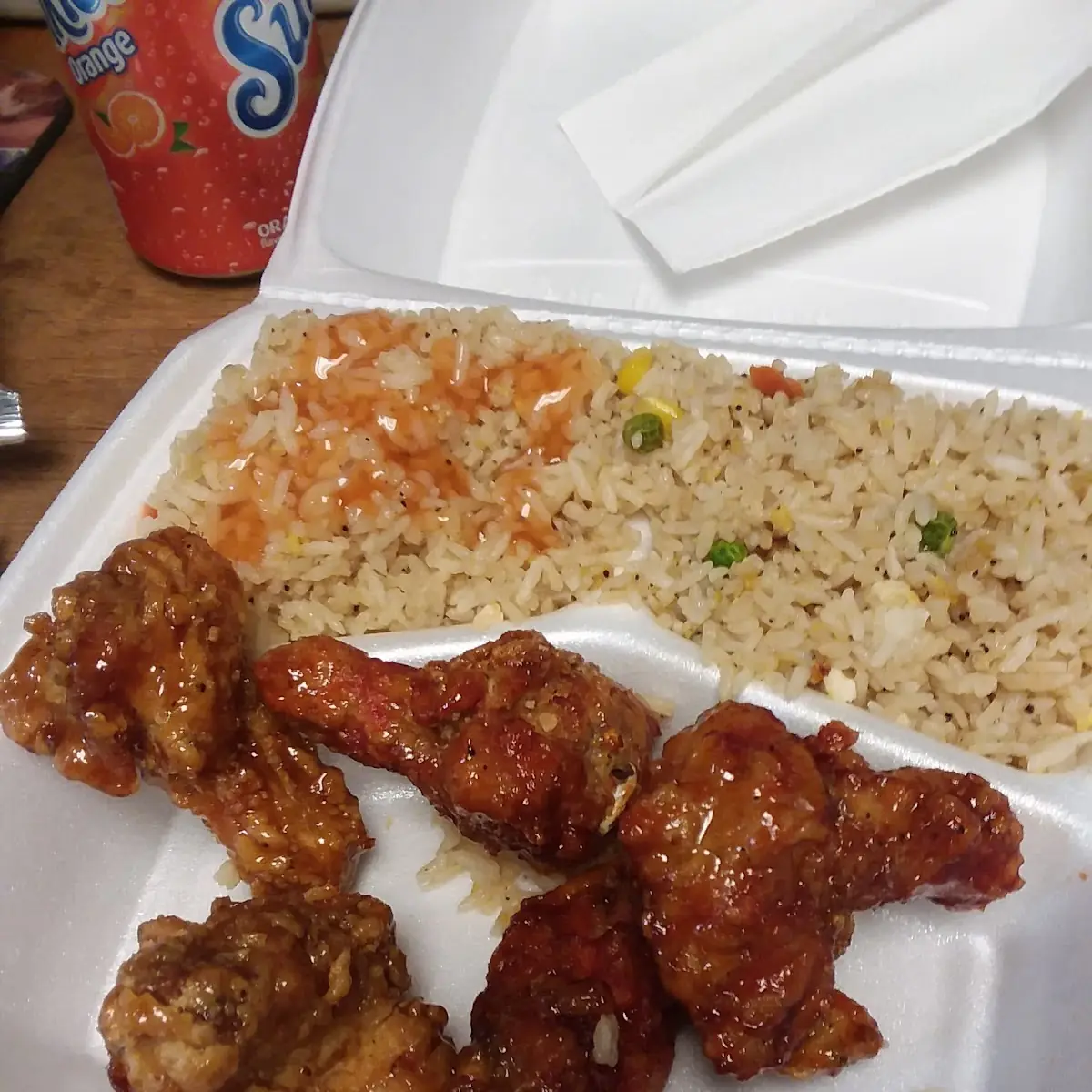 Orange Chicken with Fried Rice