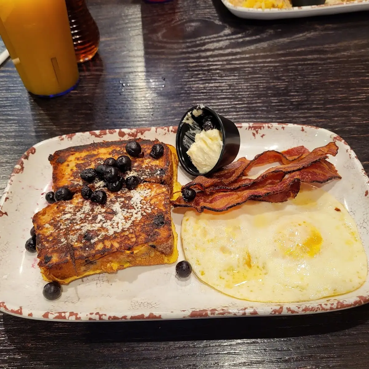 Blueberry Muffin French Toast Breakfast