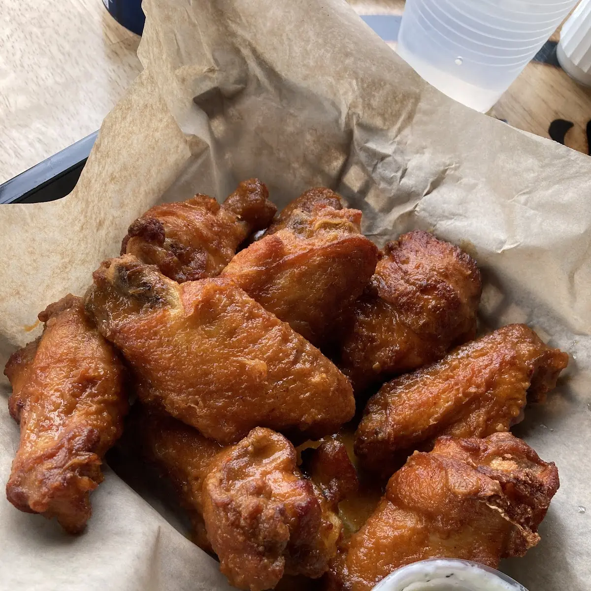 Teriyaki Wings with Blue Cheese
