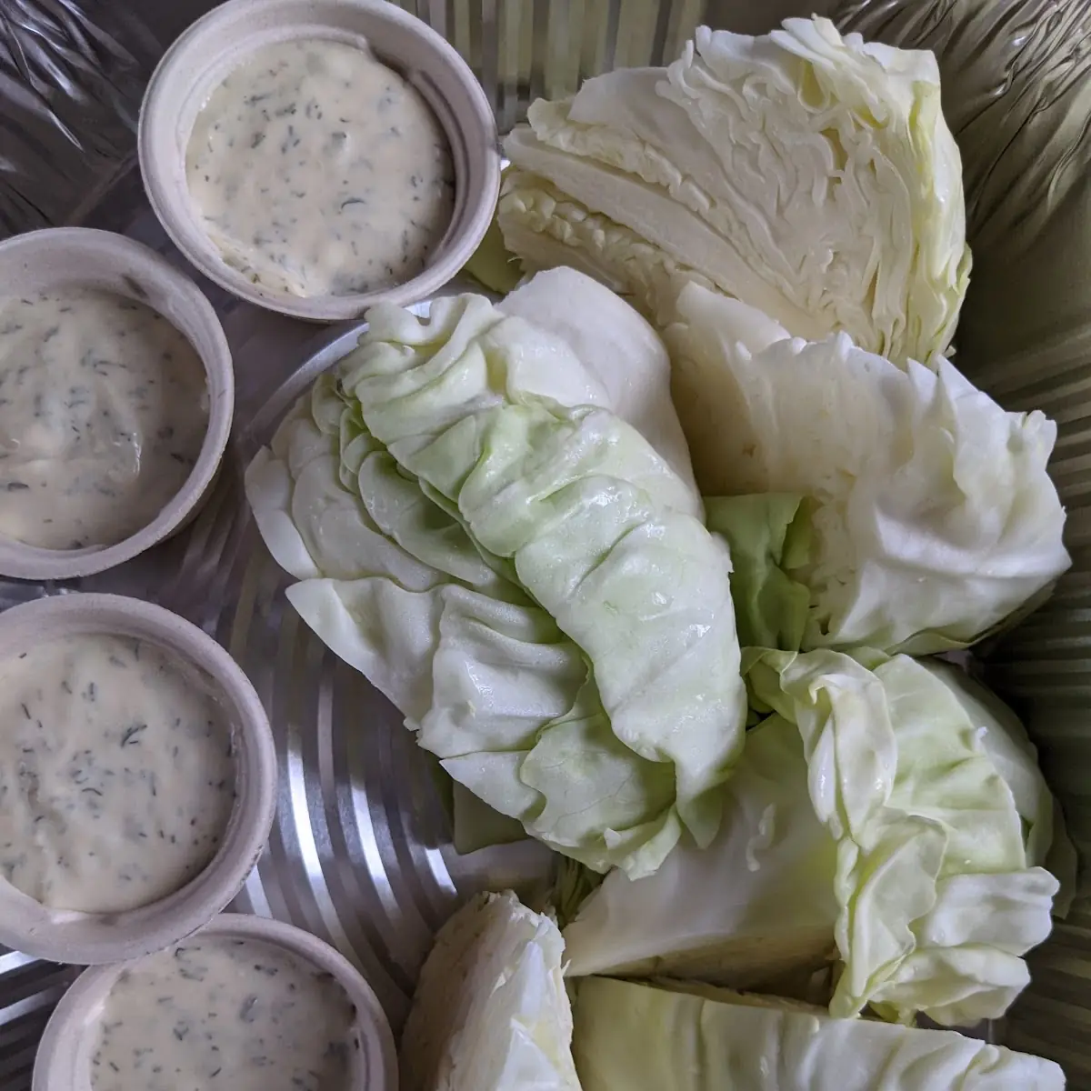Cabbage with Miso Ranch Dressing