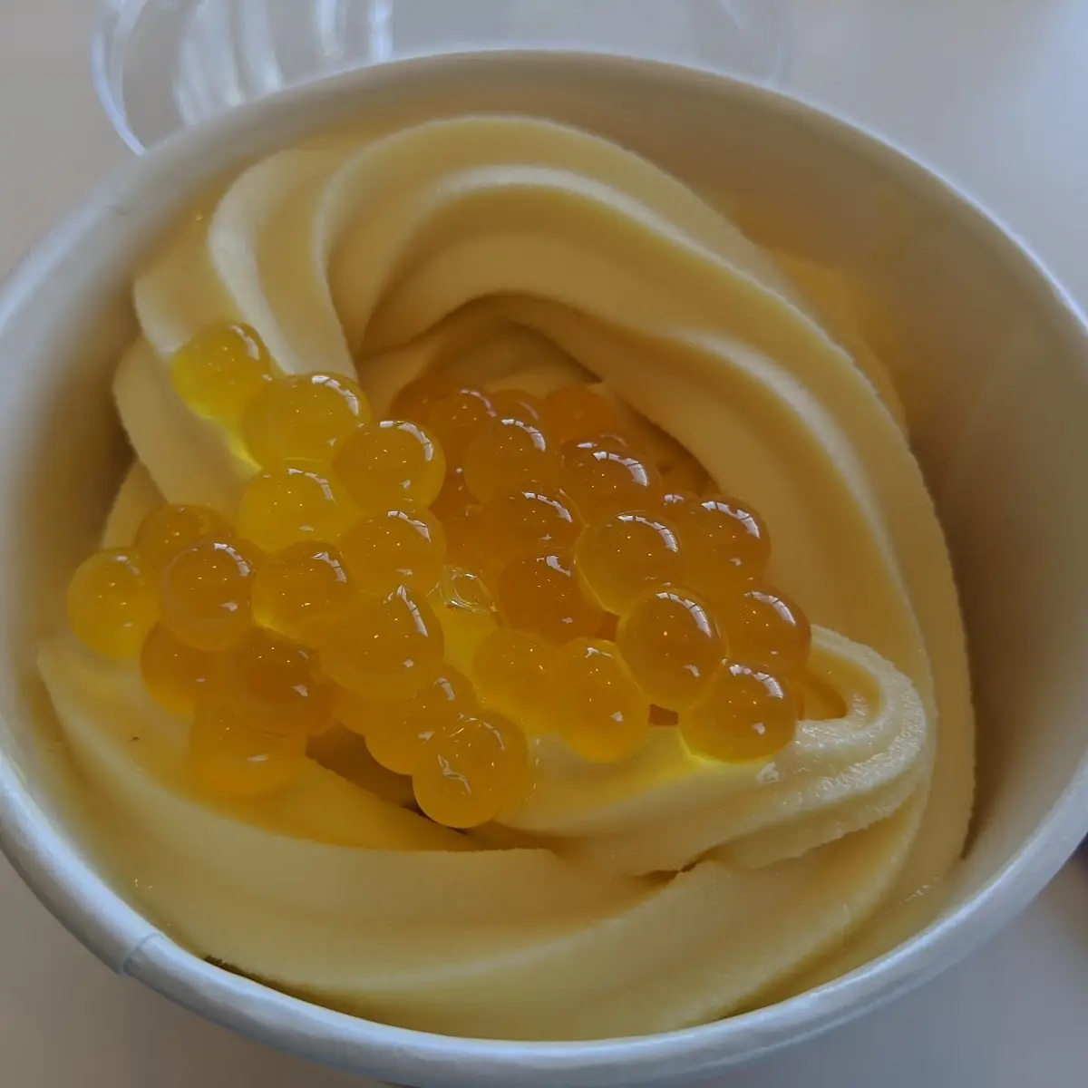 Mango Soft Serve Yogurt with Mango