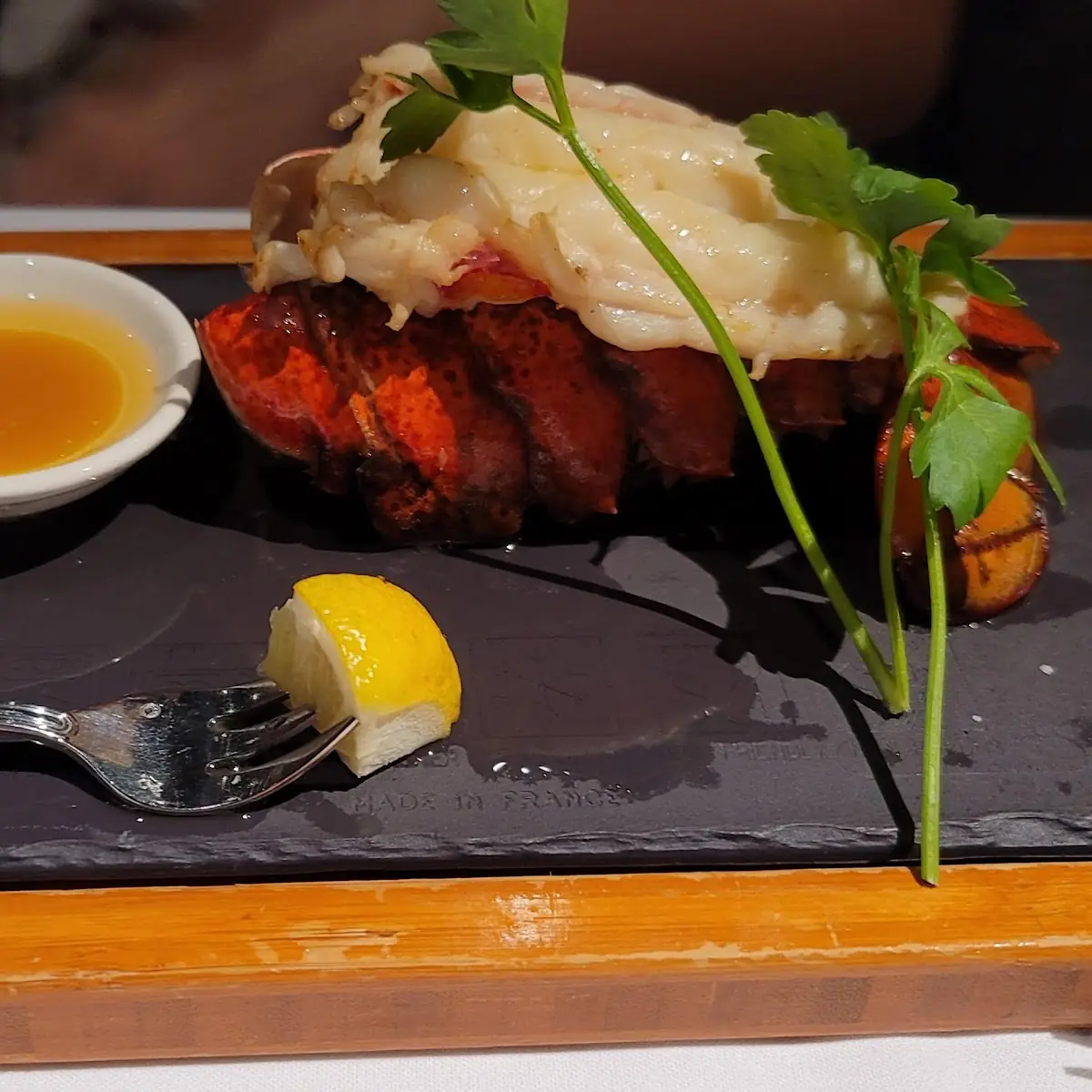 Buttered Poached Lobster Tail