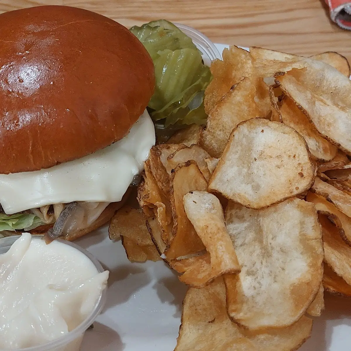 Mushroom Swiss Burger