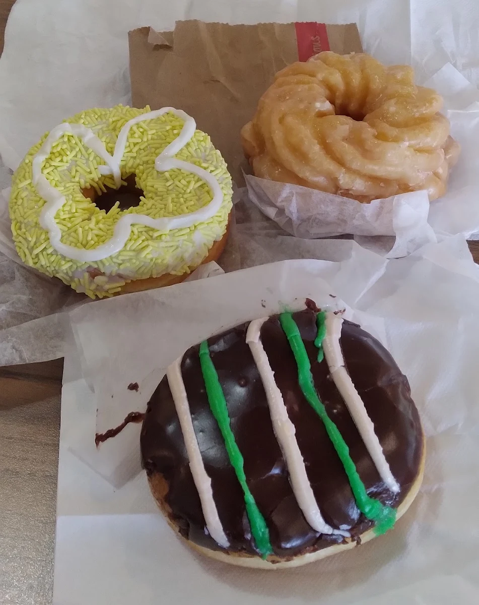 Easter Egg Donut Easter Flower Donut and Honey Cruller