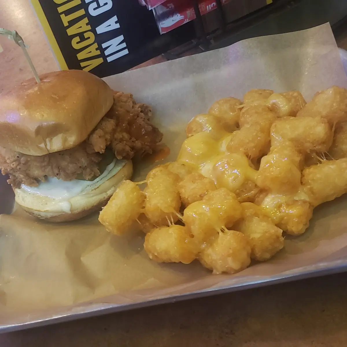 Cheese Curd Bacon Burger