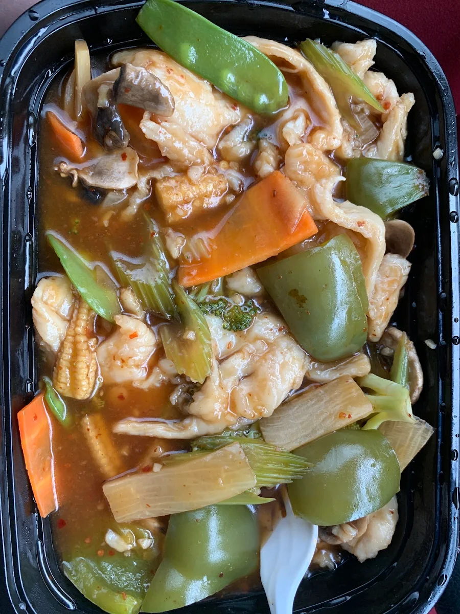 Double Delight with Garlic Sauce