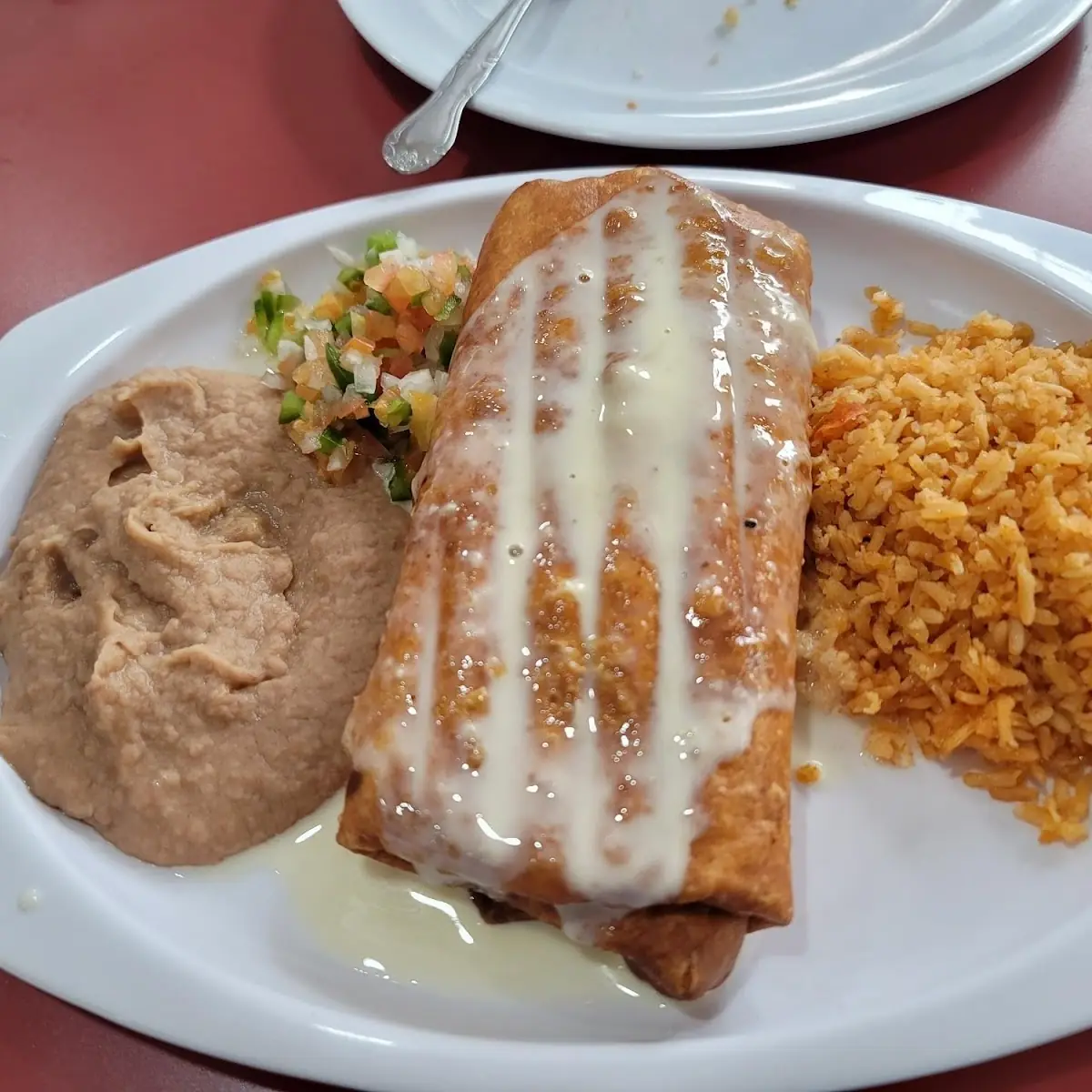 Chimichanga & Two Enchilada