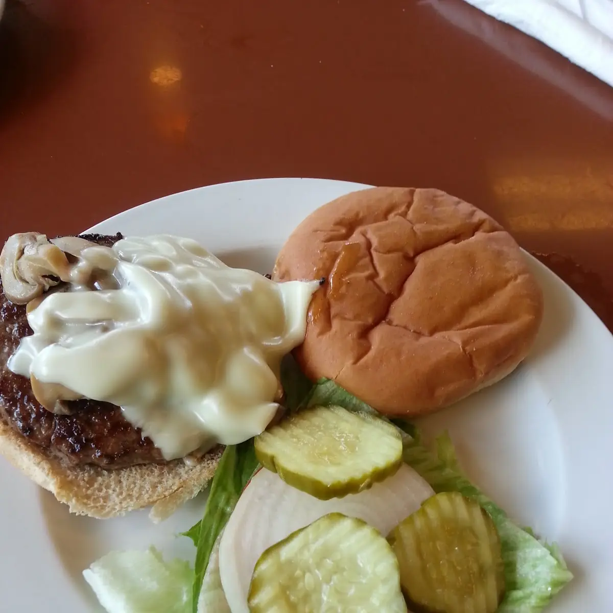 Mushroom Swiss Burger
