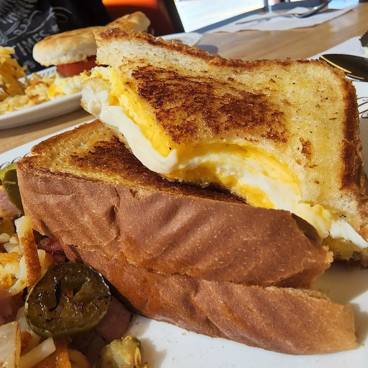Texas Egg and Cheese Sandwich