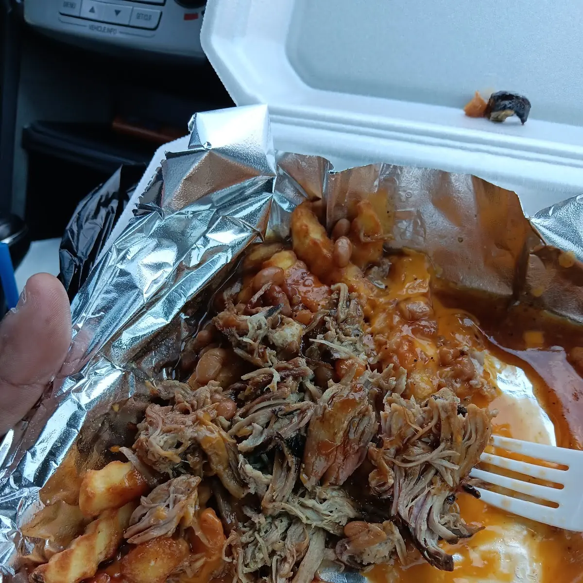 Loaded Pork Nacho Fries with Cheese