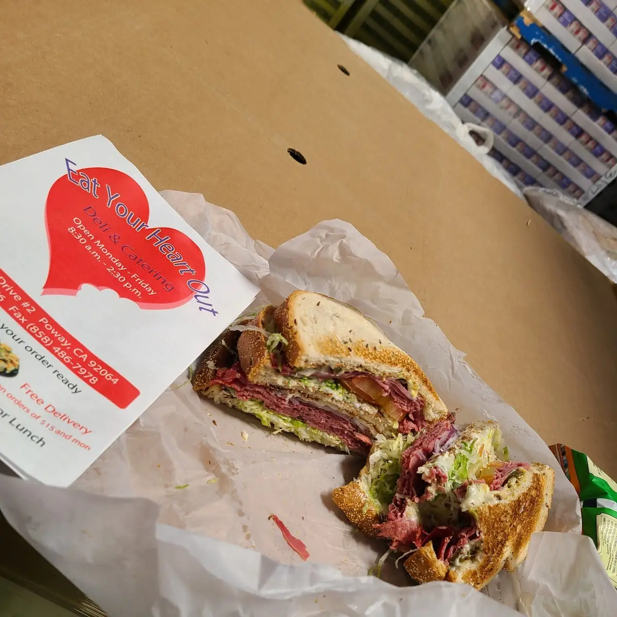 Hot Pastrami Sandwich