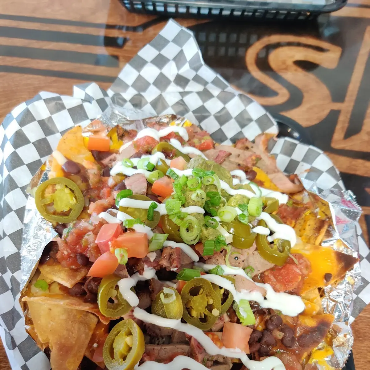 Brisket Pork or Chicken Nachos