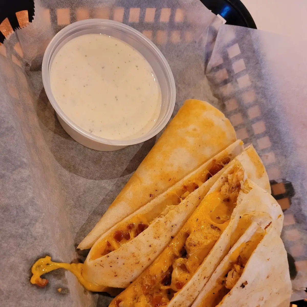 Chicken Bacon Ranch Quesadilla