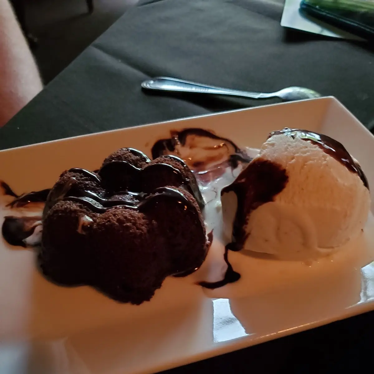 Molten Chocolate Cake a La Mode