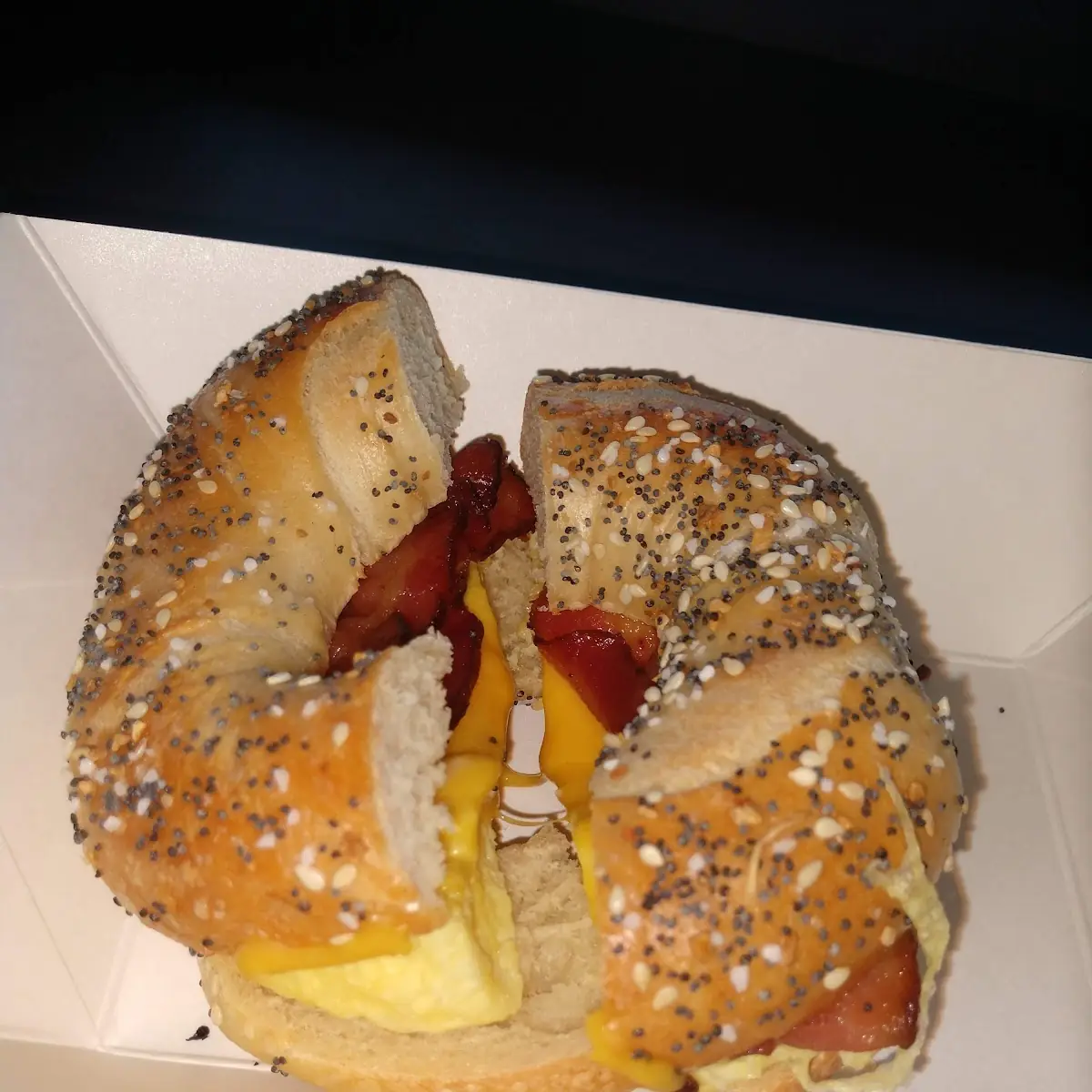 Bacon Egg and Cheese on Everything Bagel