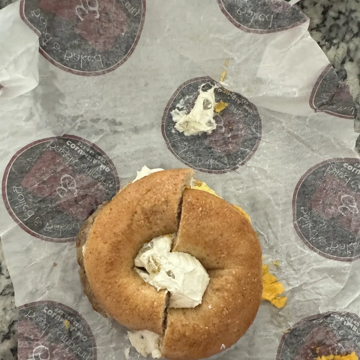 Peake Bagel with Cream Cheese