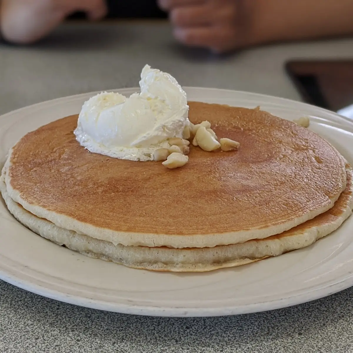 Buttermilk Pancakes with Macadamia Nuts