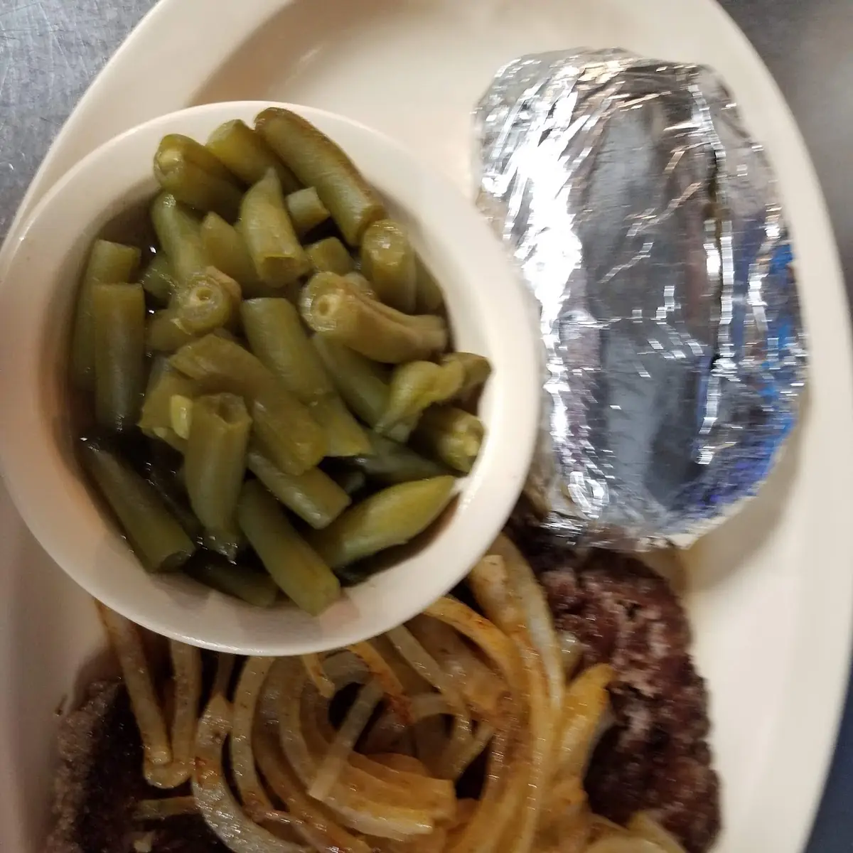 Hamburger Steak with Grilled Onions