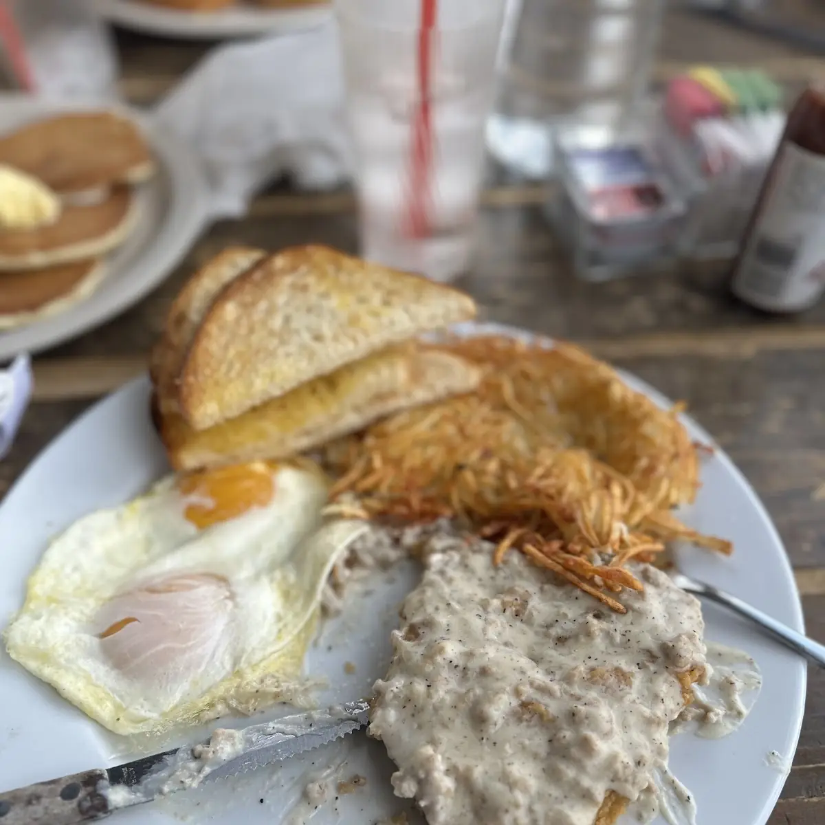 Chicken Fried Steak with Hashbrowns