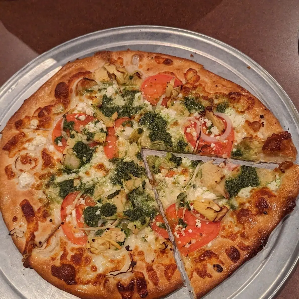 Shrimp Pesto Pizza