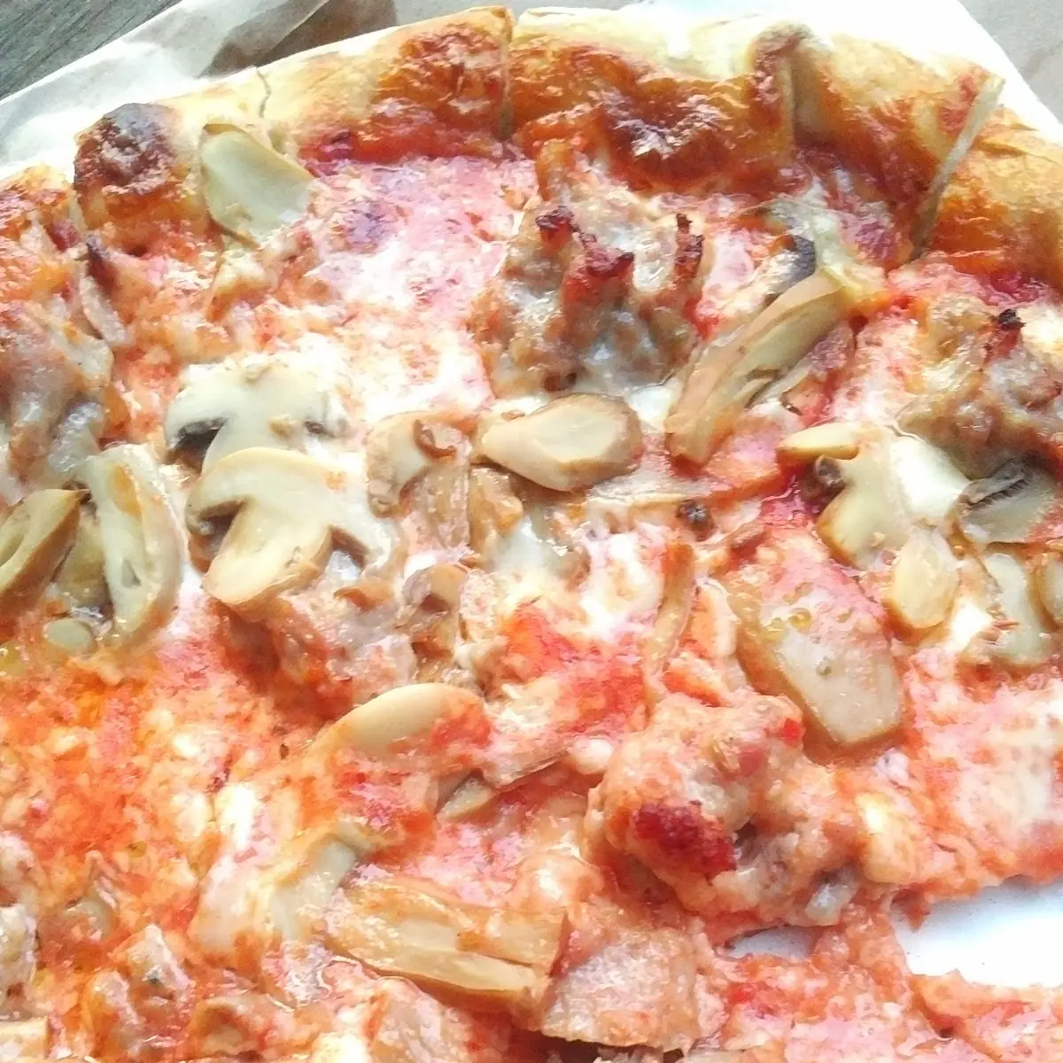 Sausage and Mushroom Pizza