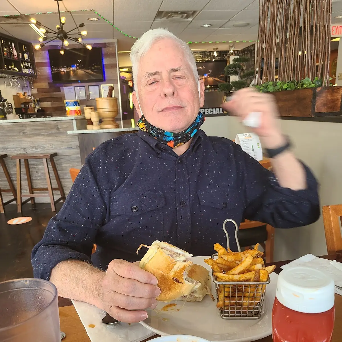 Cubano Sandwich with Fries