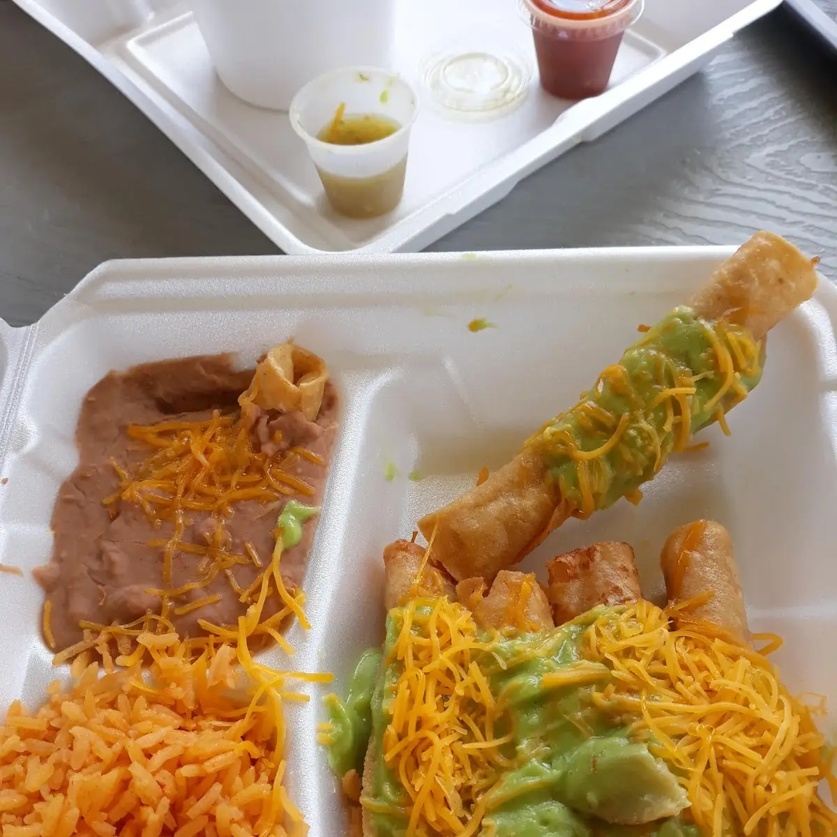 8 Beef Burrito & Cheese Enchilada Combination Plate 7 75