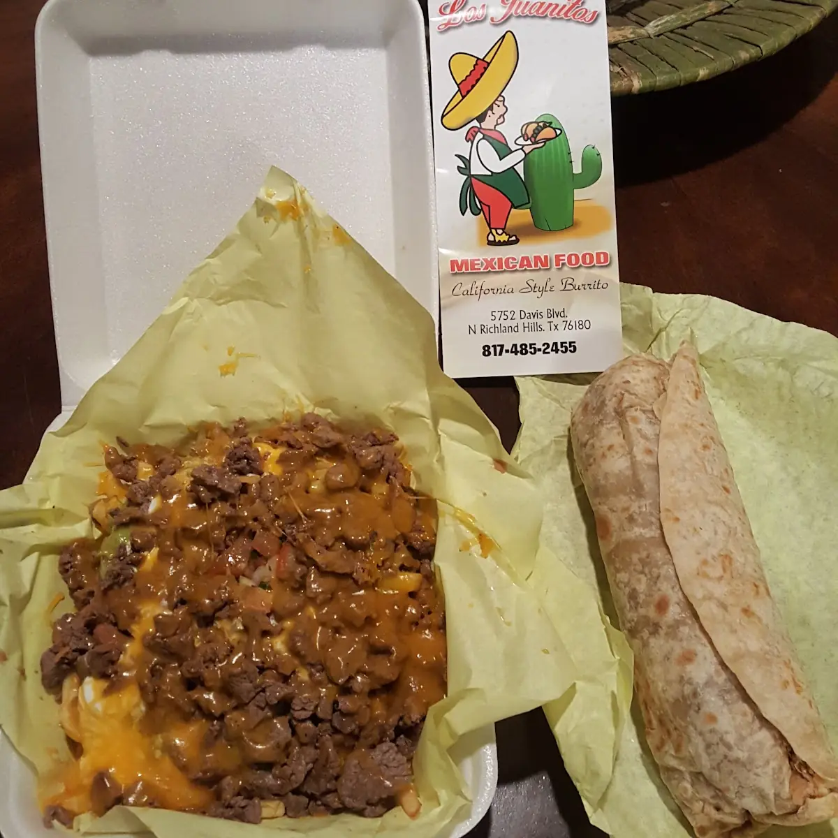 Carne Asada Burrito and Carne Asada Fries