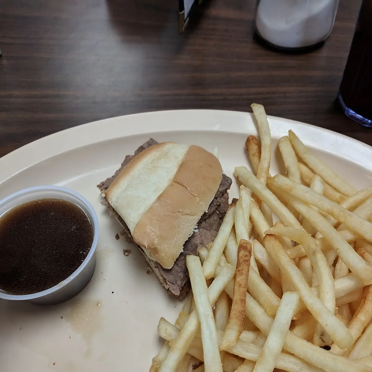 French Dip Sandwich with Fries