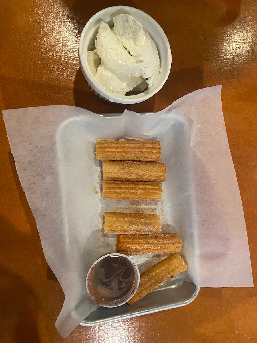 Churros with Ice Cream