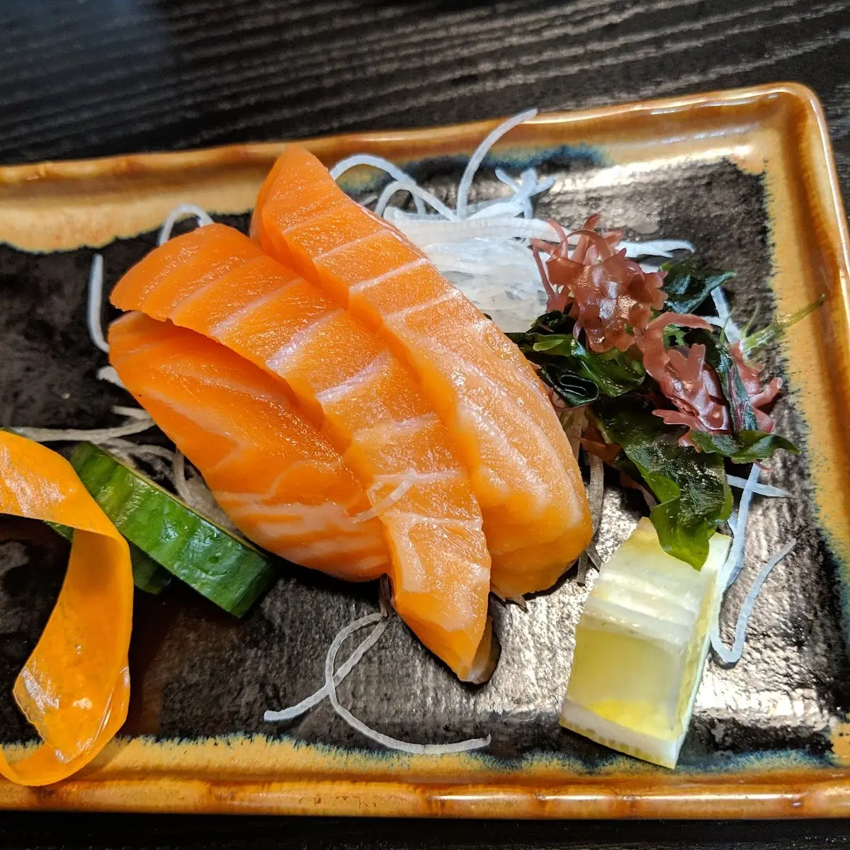 Zuke Salmon Nigiri with wasabix1