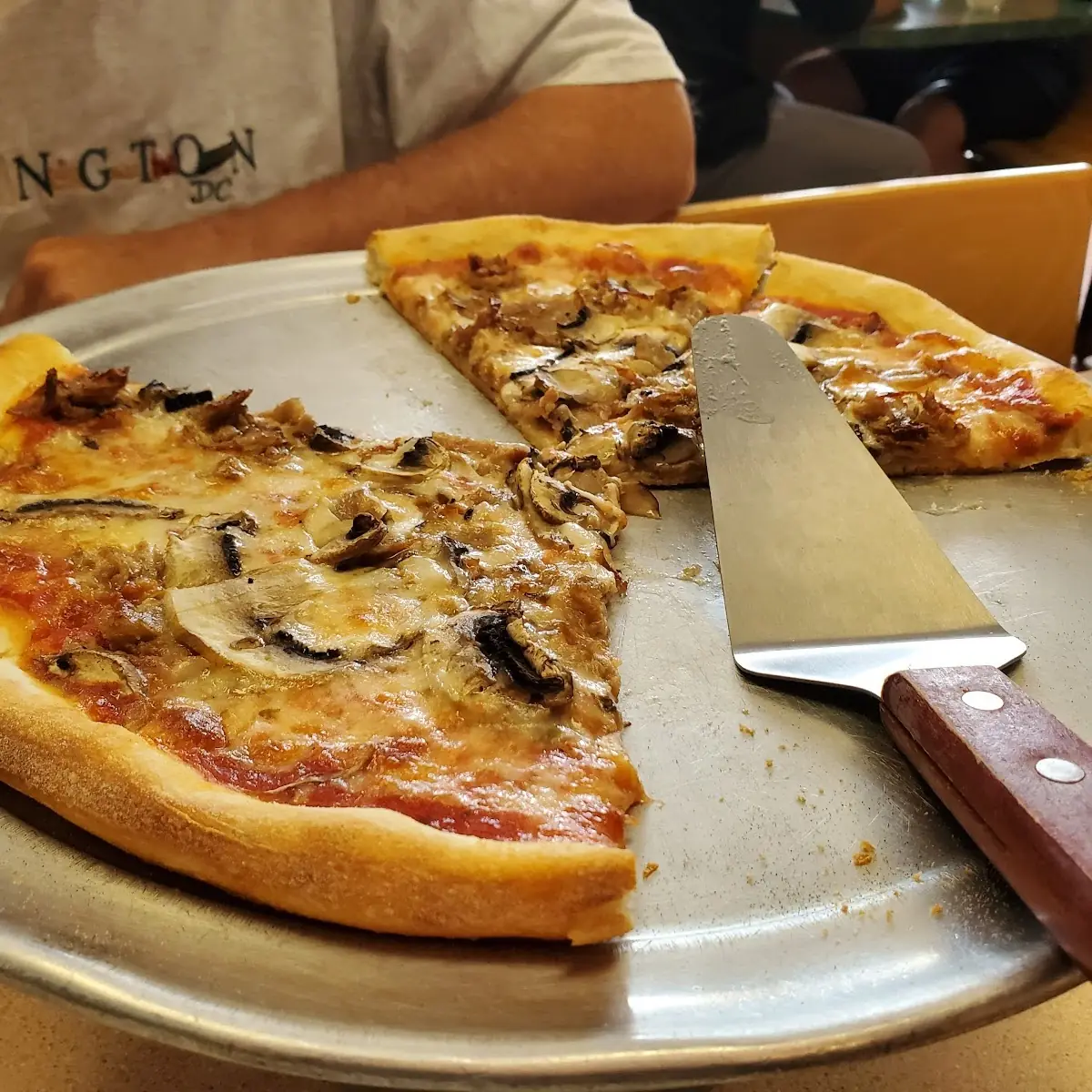 Mushroom and Sausage Pizza