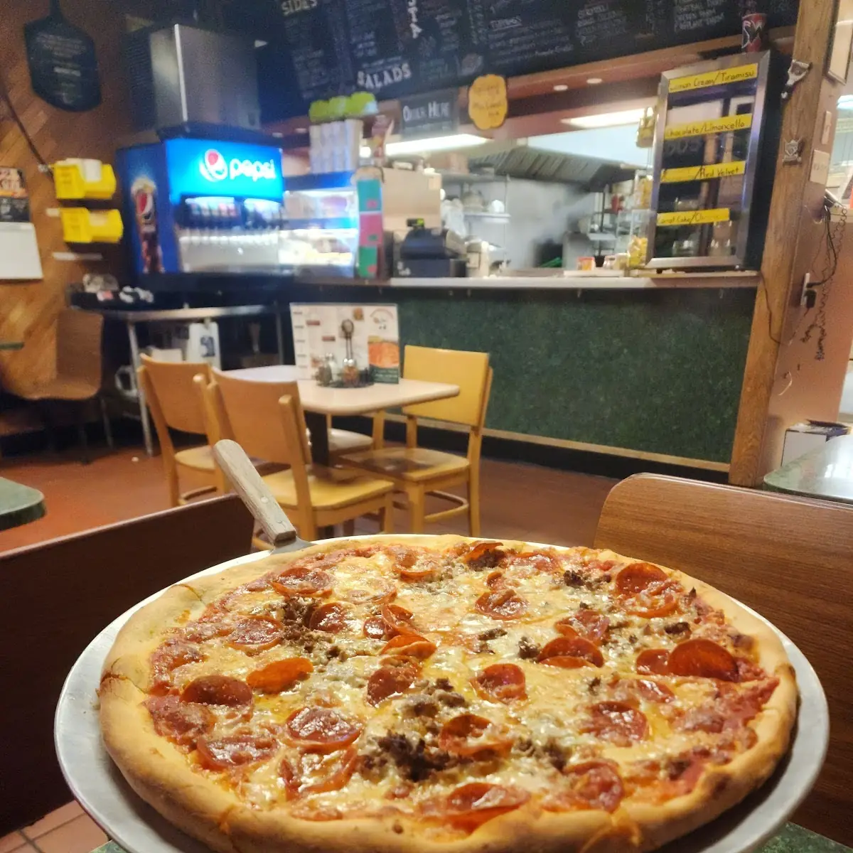 Steak and Pepperoni Pizza