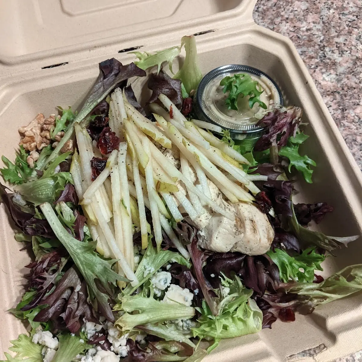 Pear Chicken Salad to Go