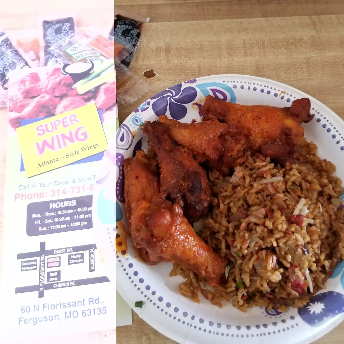 Buffalo Wings & Fried Rice
