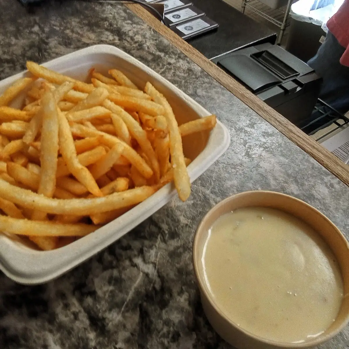 Cheese Dip and Fries