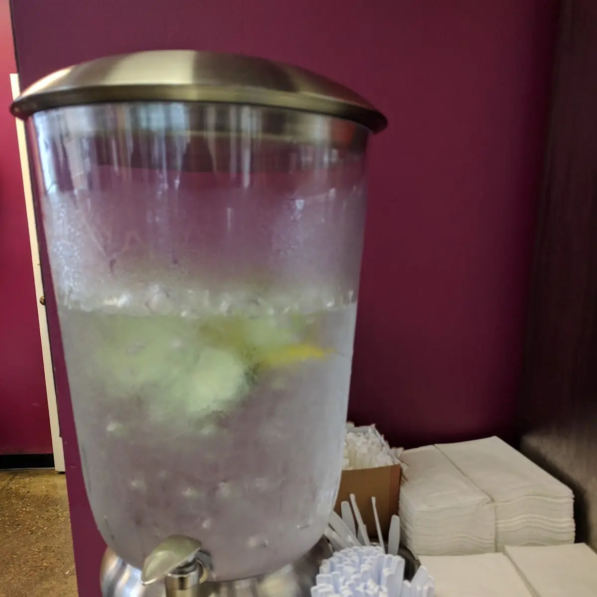Ice Cold Water with Fresh Fruit