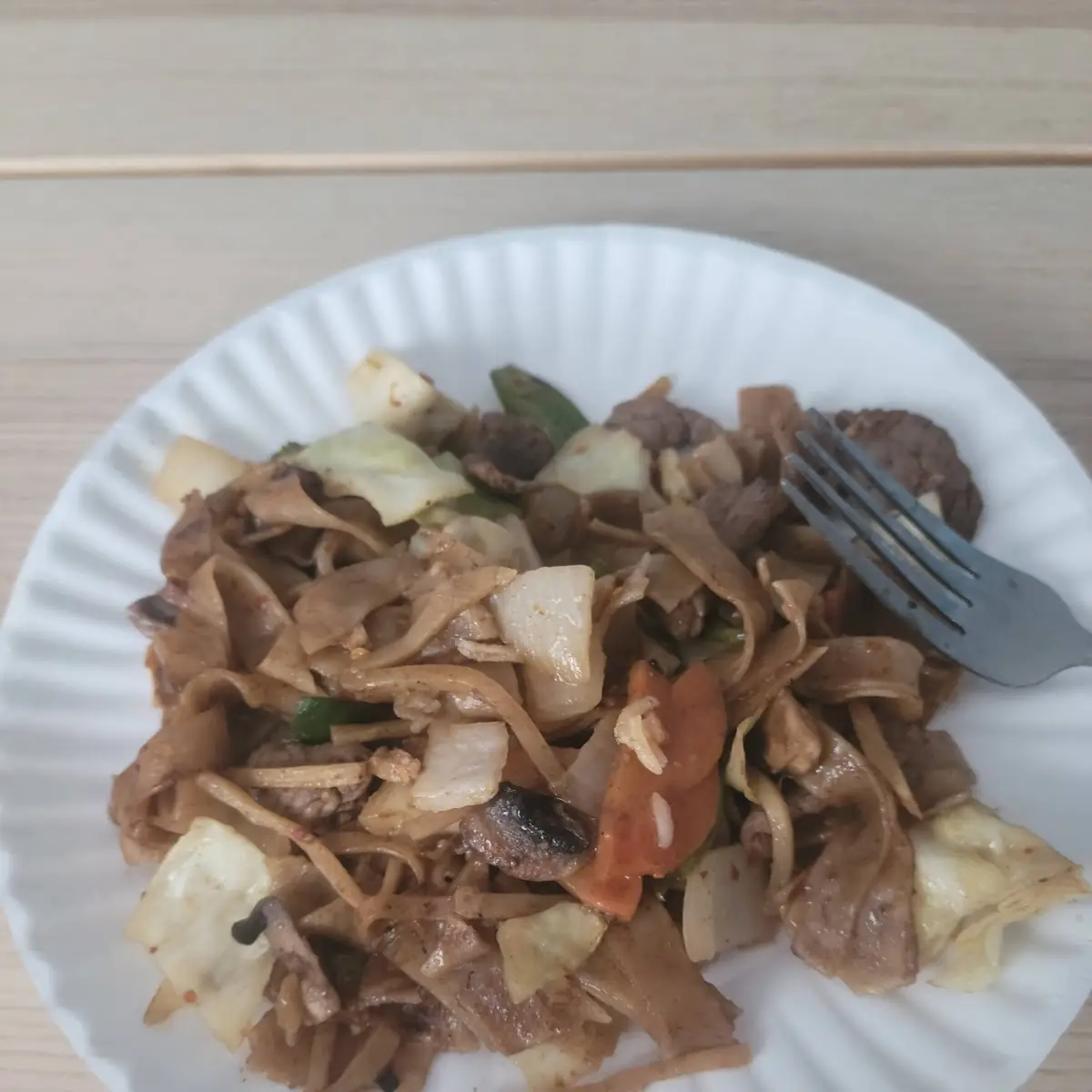 Spicy Drunken Noodles with Beef