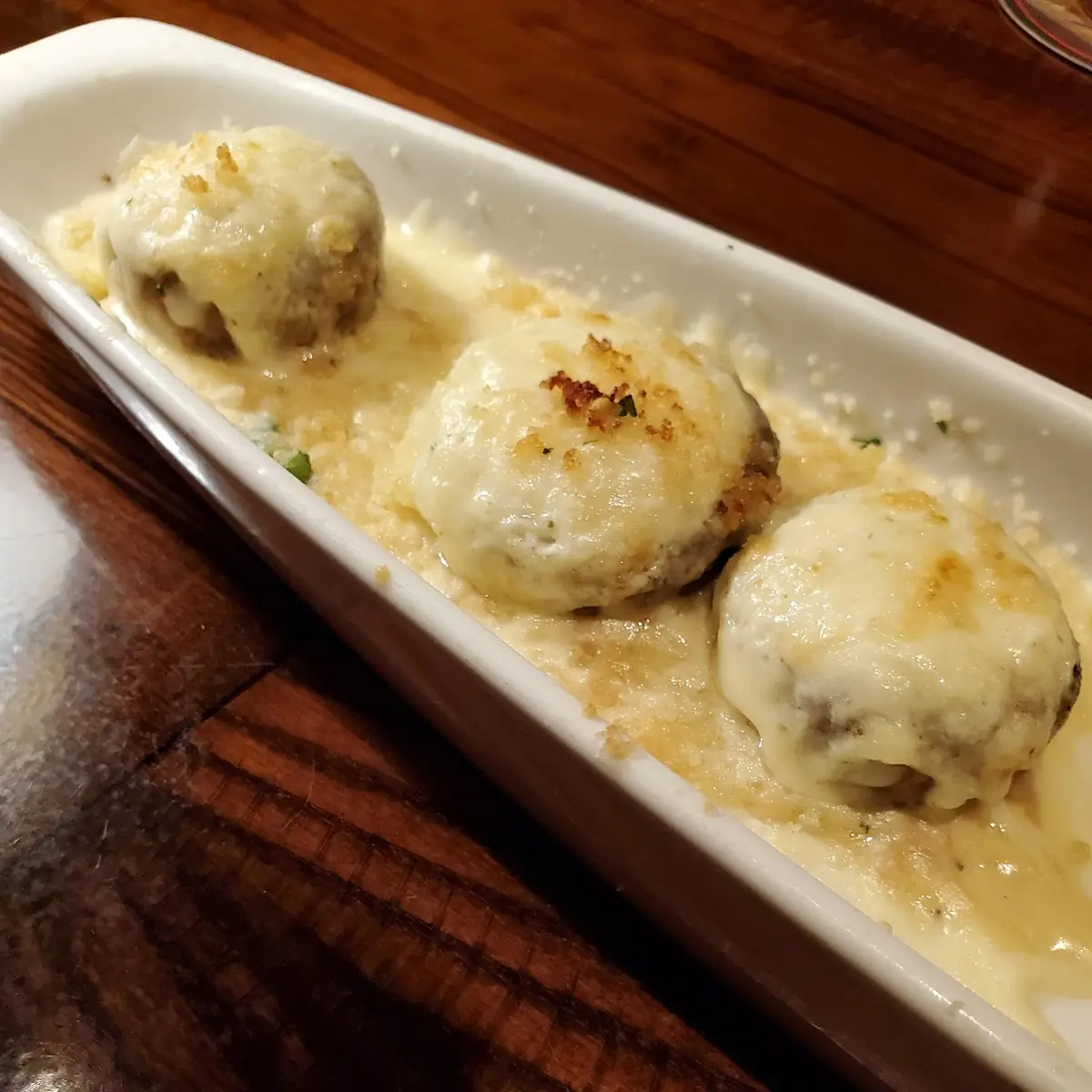 White Cheddar Stuffed Mushrooms